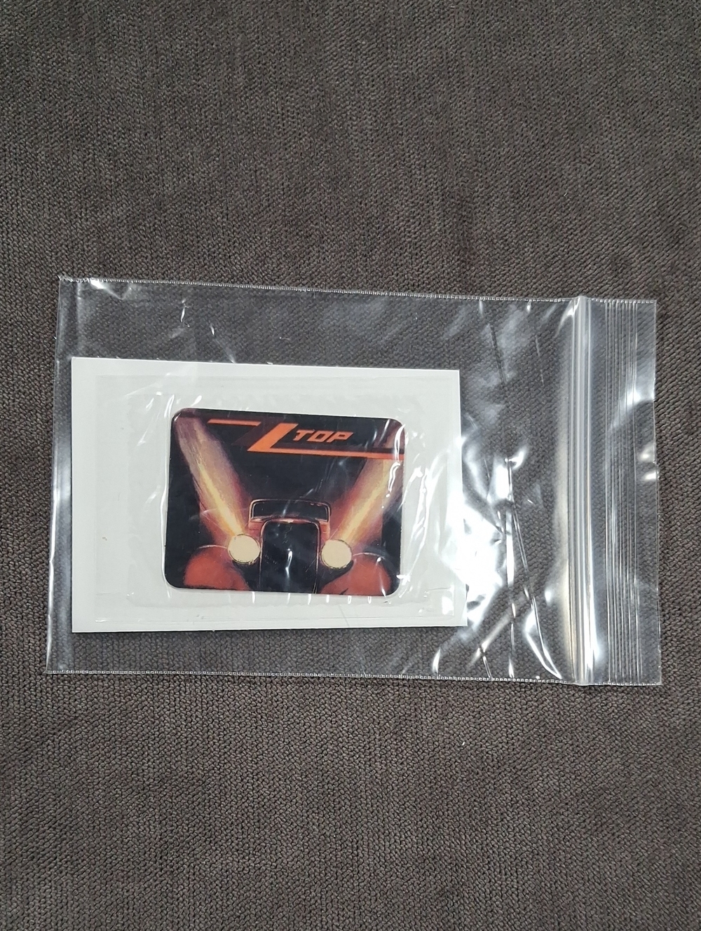 Vintage ZZTop RIP Into Rock Hostess 50th Ann. Album Cover Stickers NEW